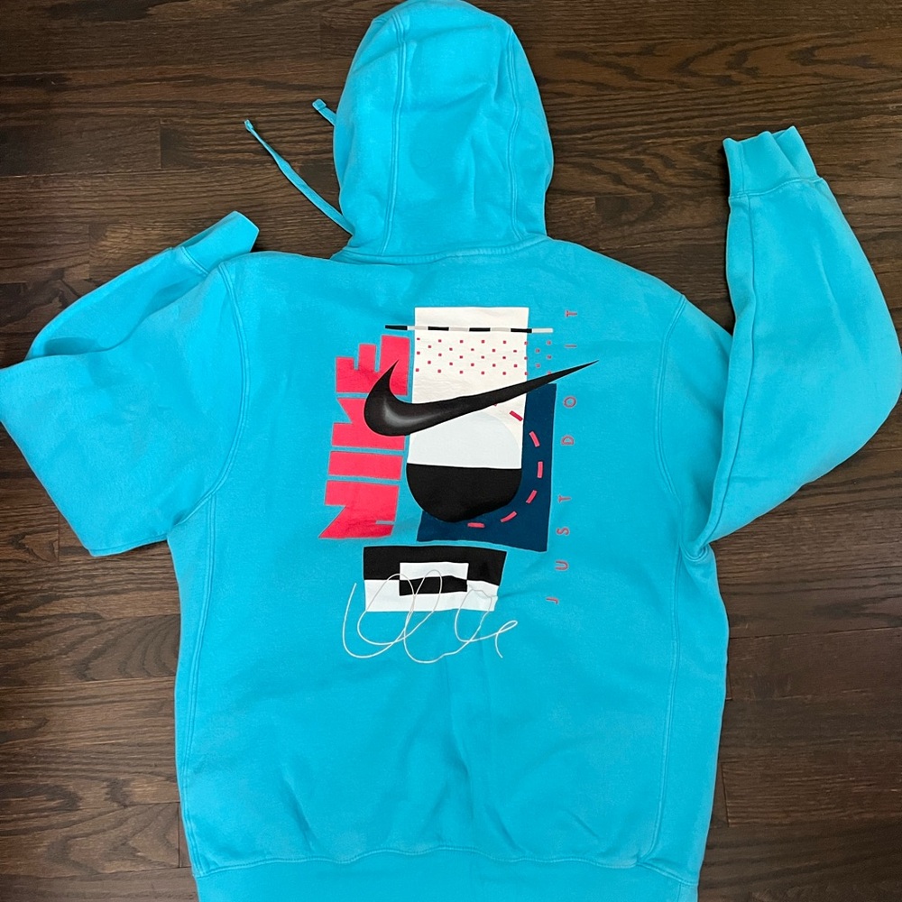 Nike Sportswear Club Just Do It Fleece Pullover Hoodie Size M